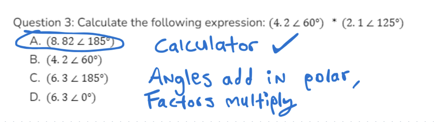 Phasor multiplication example
